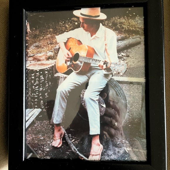 Vintage Glossies of Bob Dylan Framed (Lot of 2) 10” x 12” - Picture 2 of 5